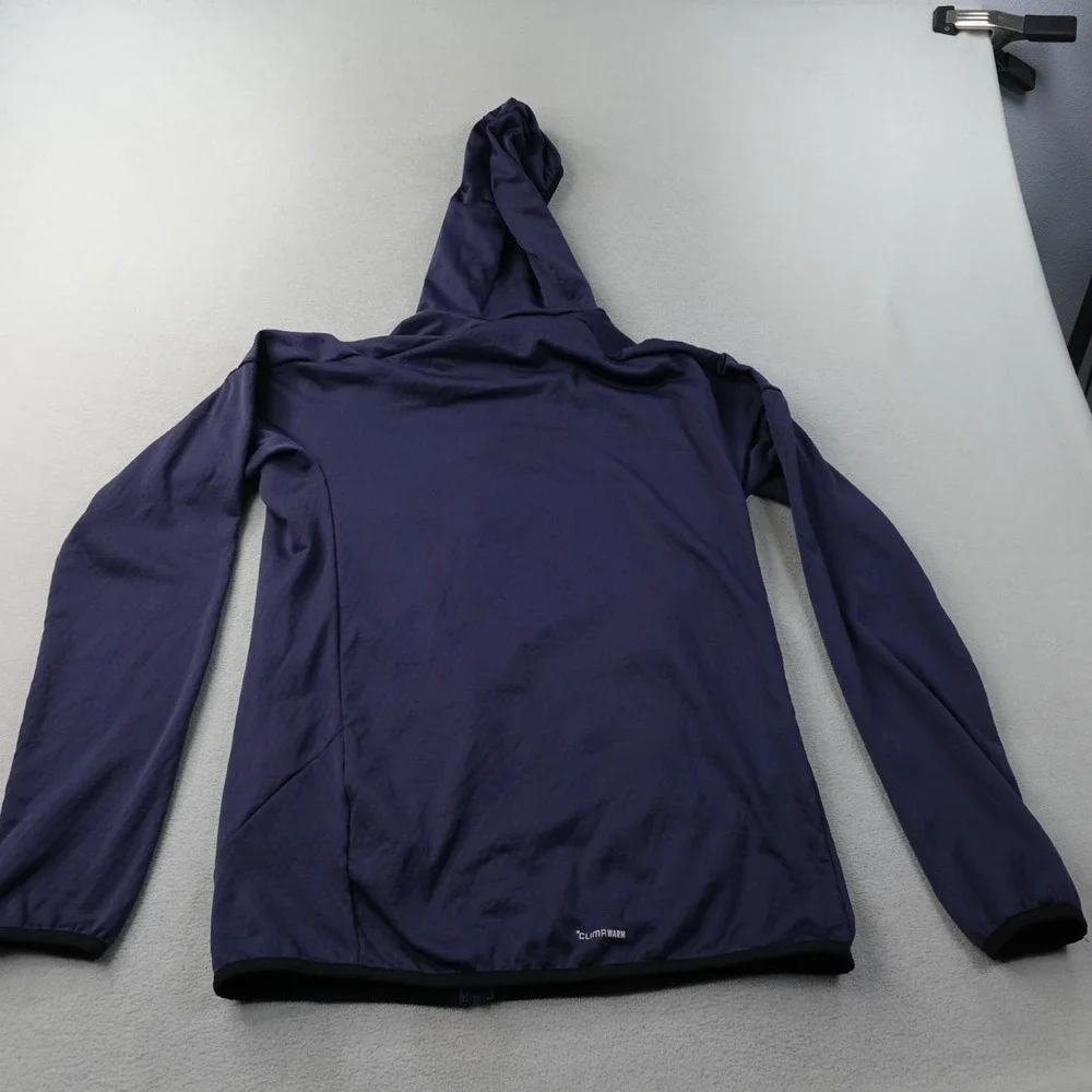 Adidas Terrex Xperior Climawarm Light Fleece Hoodie Mens S Navy JM0112